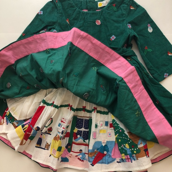 NWT Mini Boden Embroidered Cord Dress - Picture 7 of 12